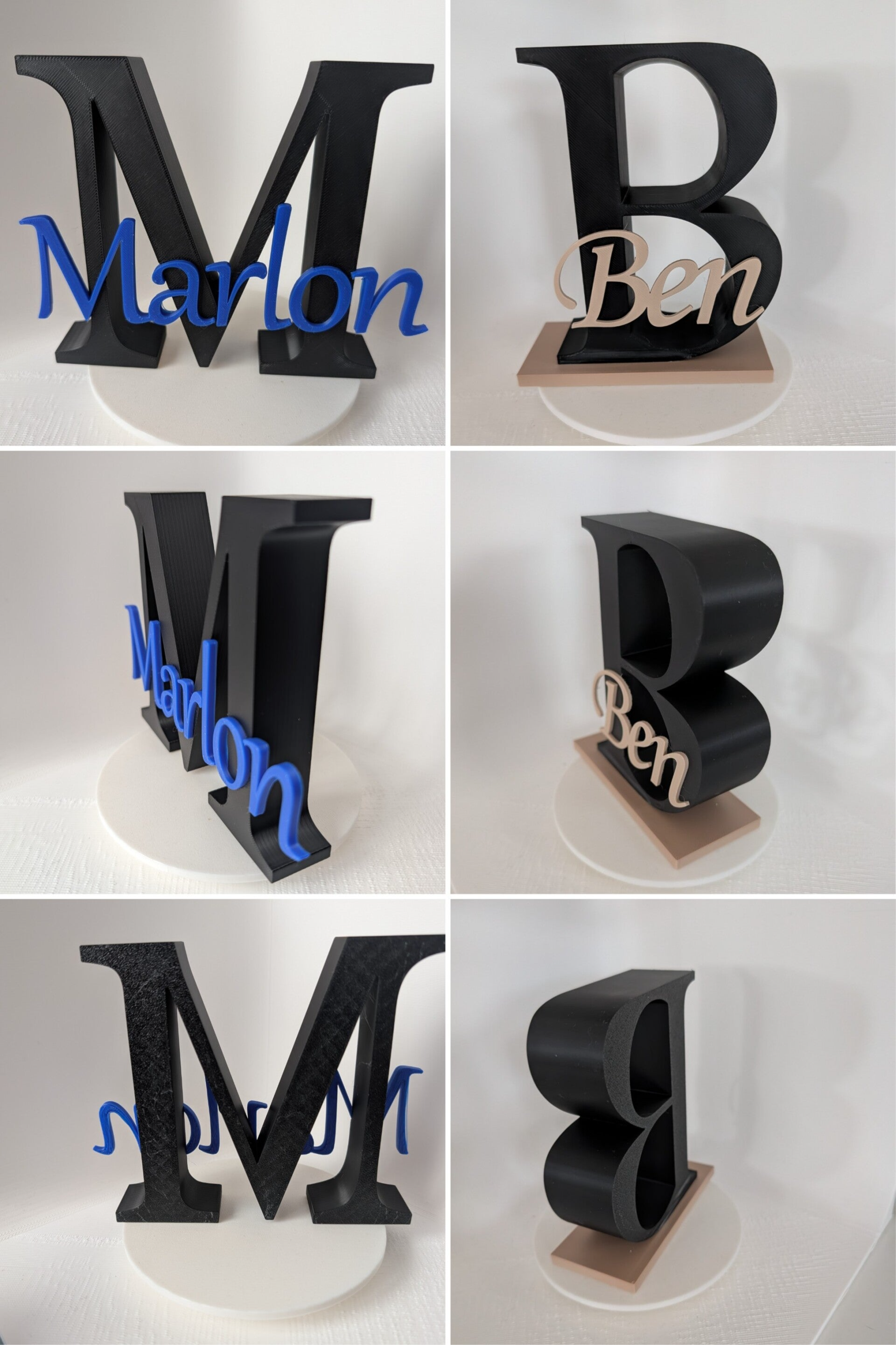 Personalisierter Buchstaben-Aufsteller mit Namen