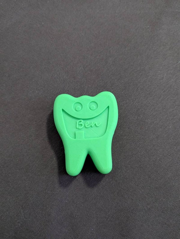 Personalisierte Zahnbox "Zahnmonster" - 3D-Druck mit Namen