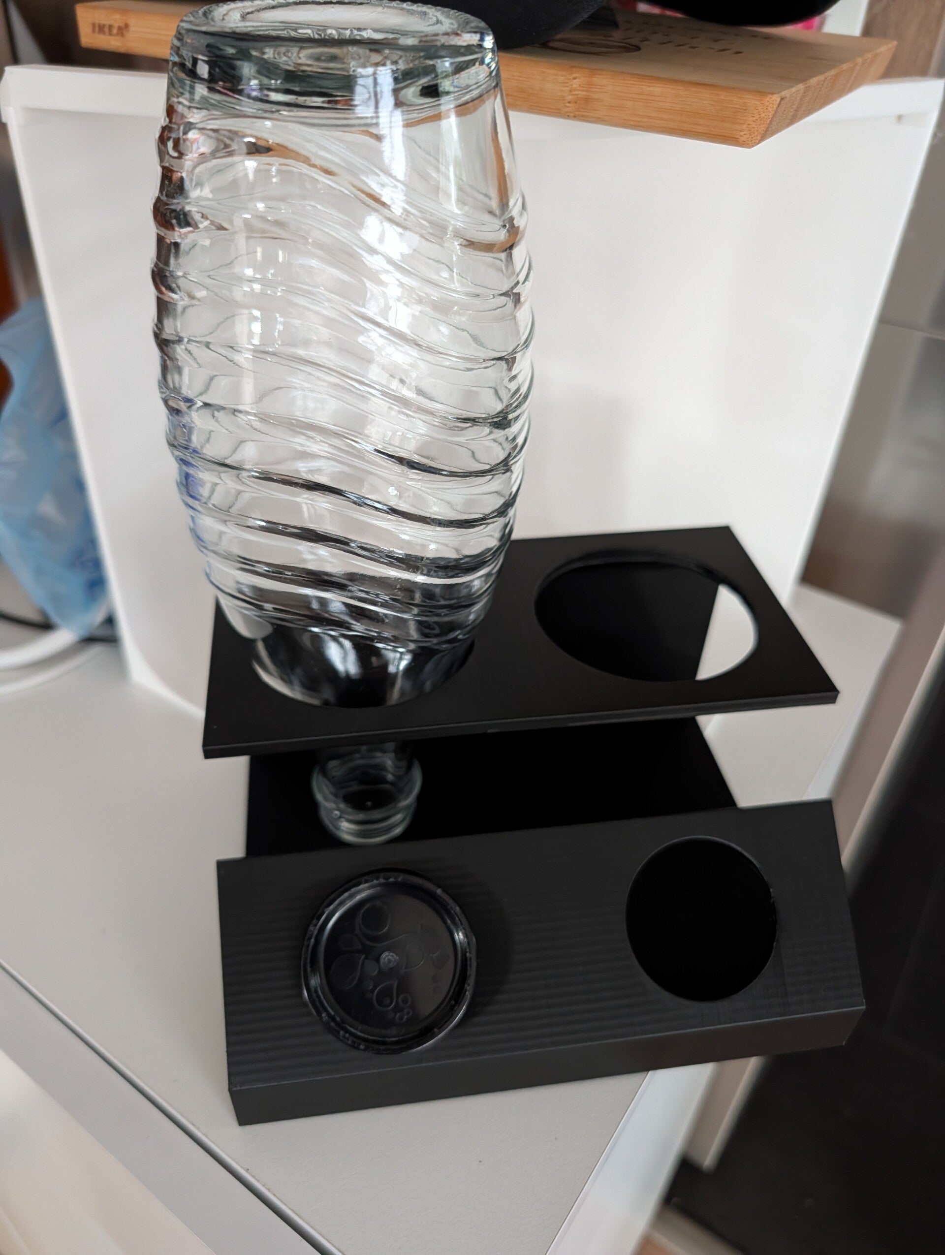 SodaStream Flaschenhalter 3D Druck – Abtropfständer für Glasflaschen – platzsparend & modern
