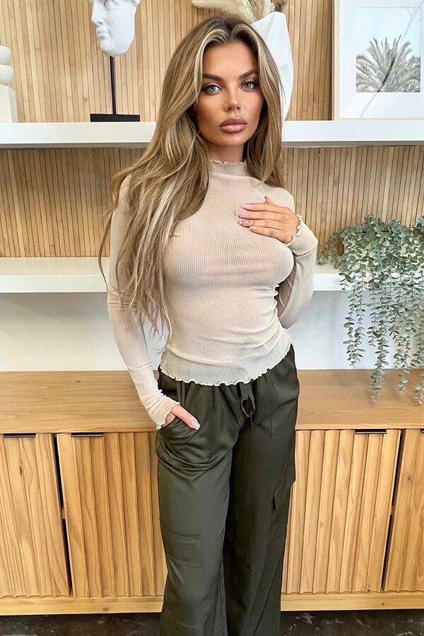 Gia Glitter Mesh Top
