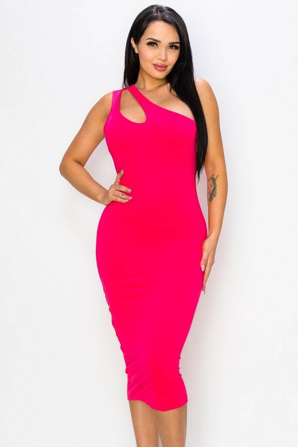 Keyhole Bodycon Midi