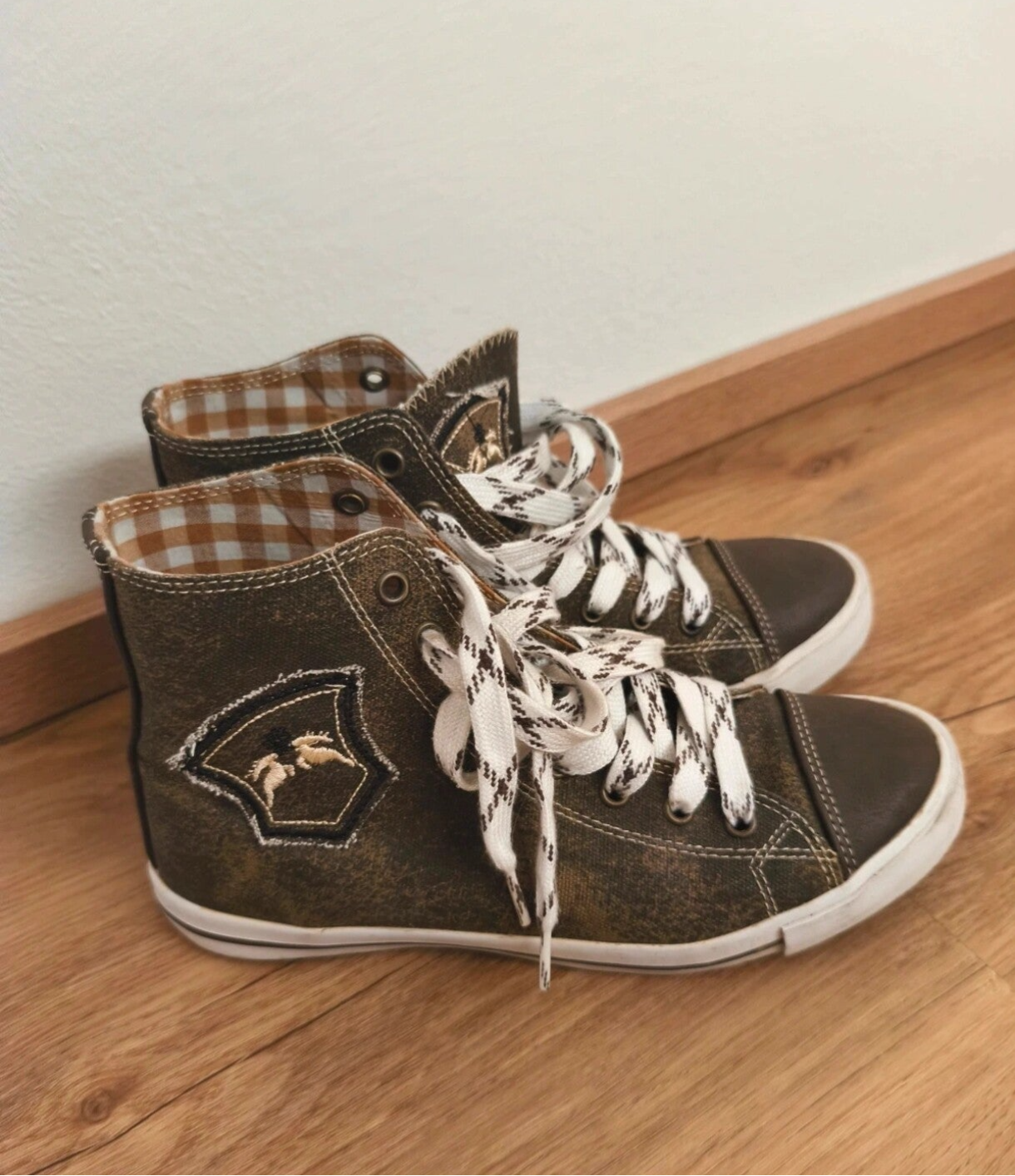 Trachtenschuhe Damen Größe 40 Braun/Weiß