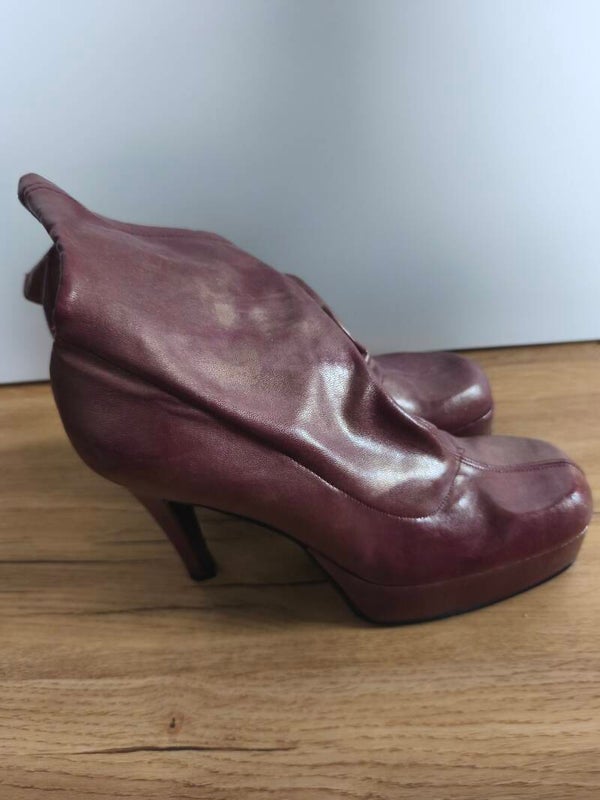 Stiefeletten Damen Größe 40 Rot/Braun