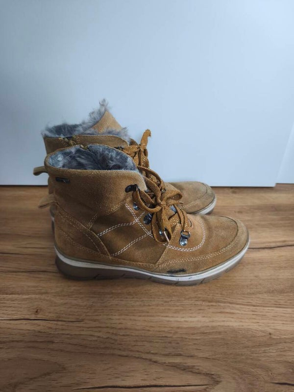 Stiefeletten gefüttert Damen Größe 39 Braun
