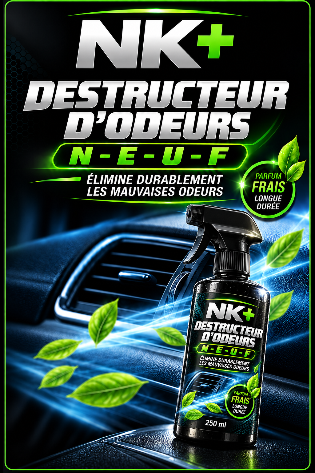 Destructeur d'odeur neuf 250ml