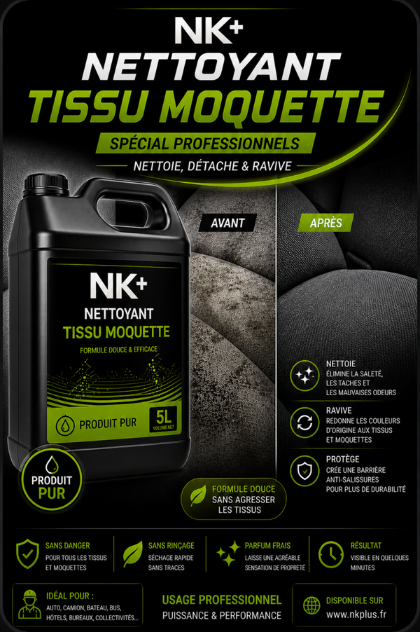 Nettoyant tissu Moquette pur
