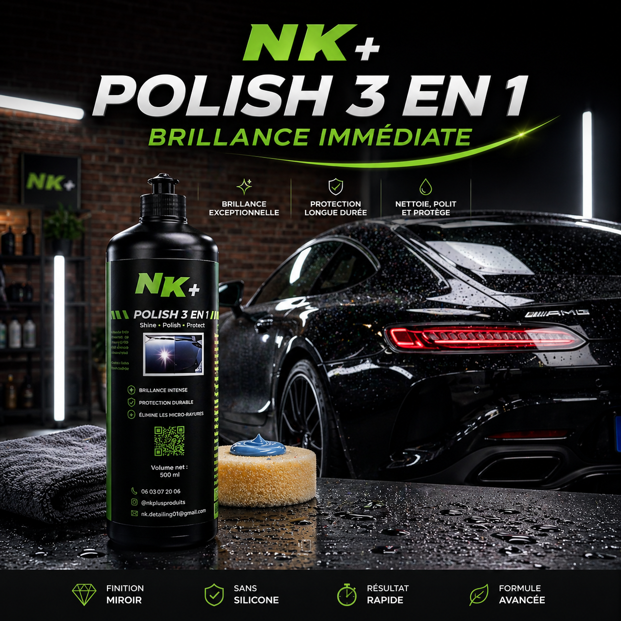 NK+POLISH 3 en 1 one step 500 ml