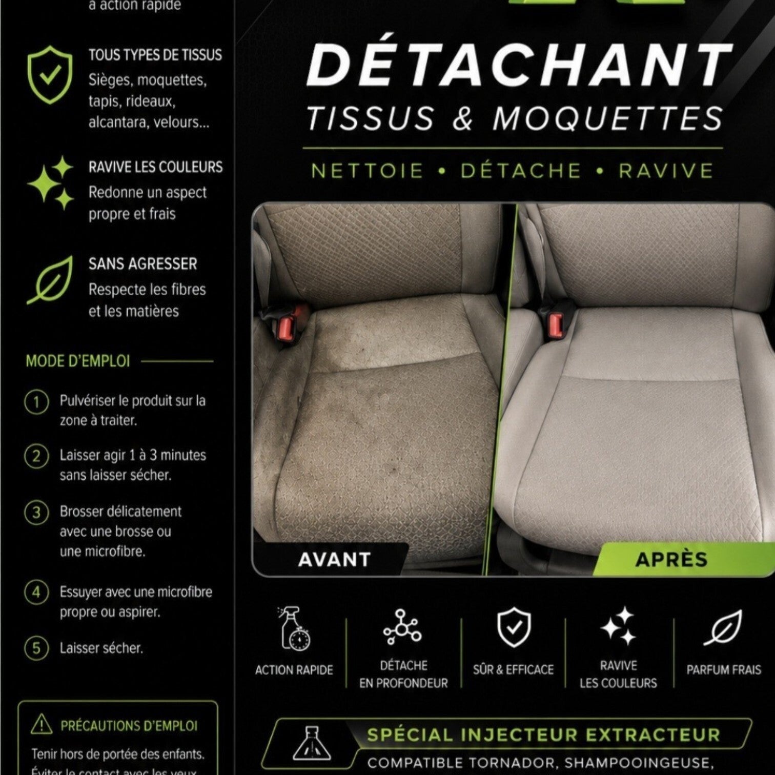 Nettoyant tissu Moquette 1  L Pur
