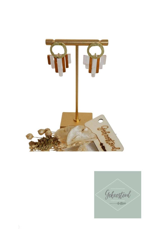 Art deco look oorsteker