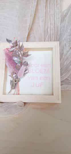 Voor een bloem van een juf - juf bedankje