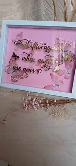 Butterflies appear when angels are near