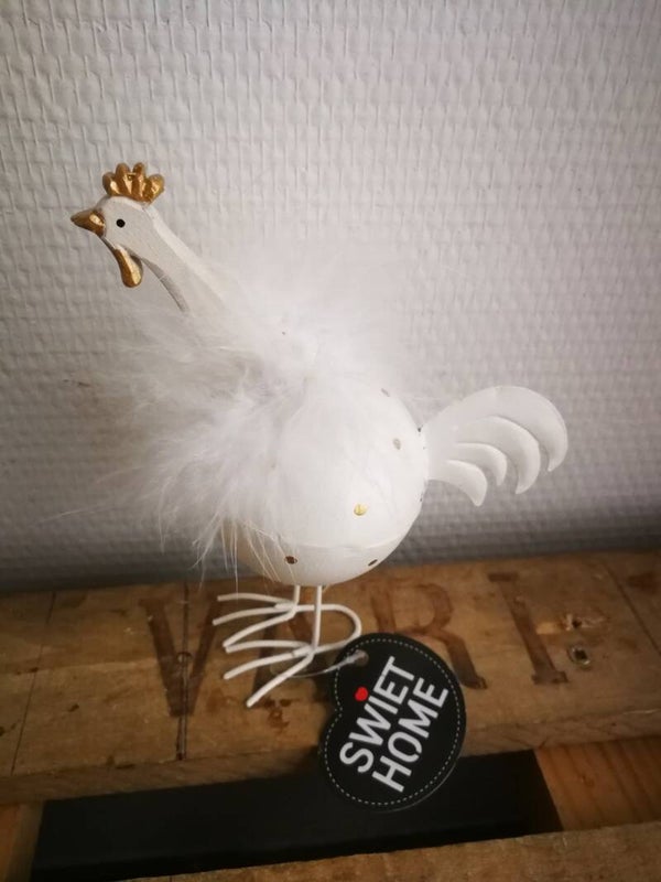 Decoratieve metalen kip