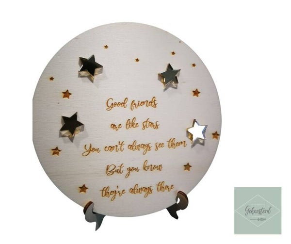 Good friends are like stars - vriendschap