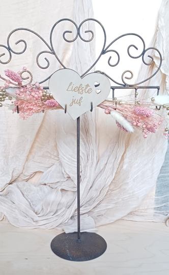 Liefste juf bloemen staander