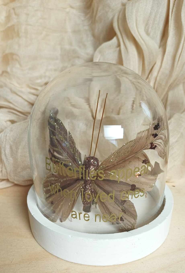 Troostgeschenk stolp met vlinder