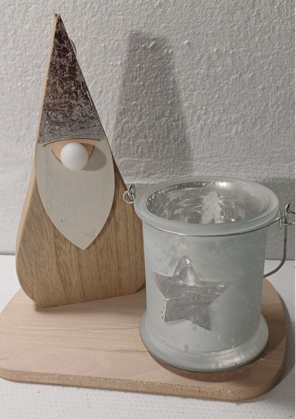 Houten kerstkabouter set