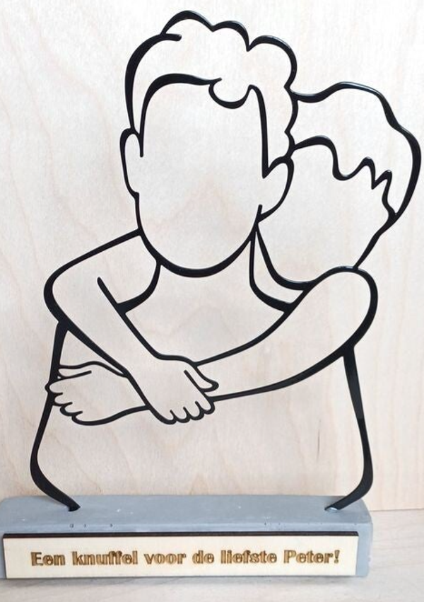 Een knuffel voor de liefste peter