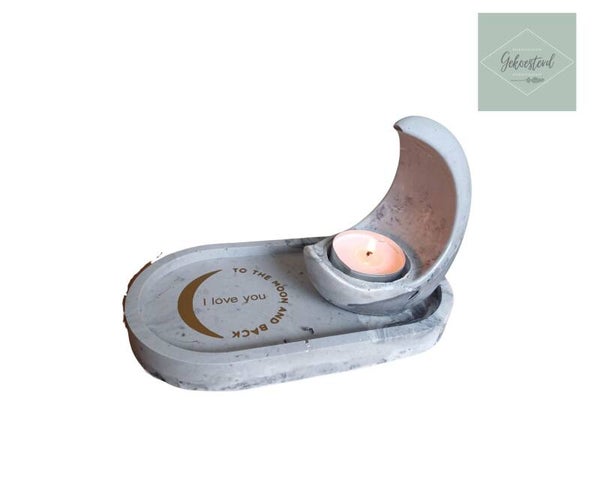 Koester schotel love you to the moon and back