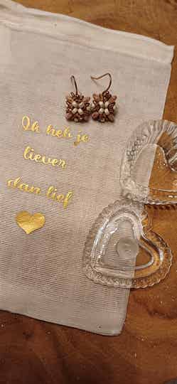 Schattige oorbellen geschenk