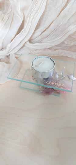 Liefste juf theelichthouder