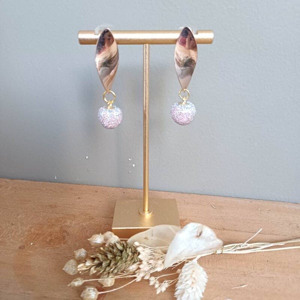 Rose gold oorhangers