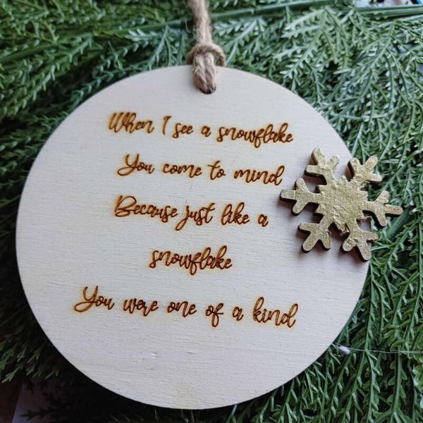 Koester kerstbal snowflake