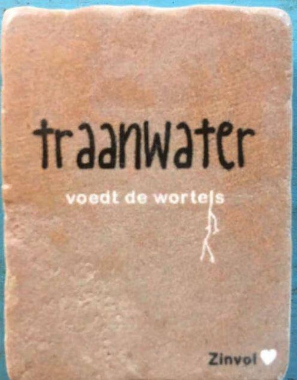 Traanwater voedt de wortels
