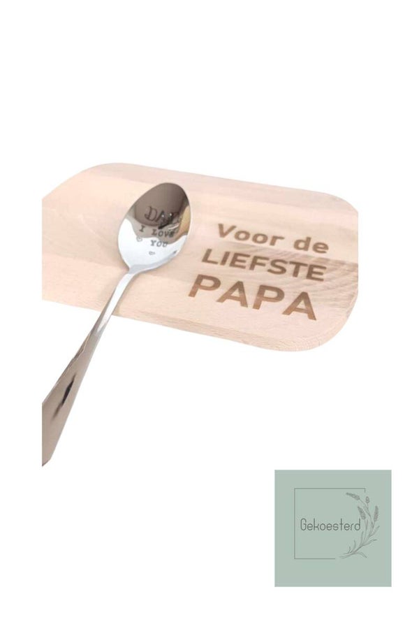 Vaderdag broodplank met gravering