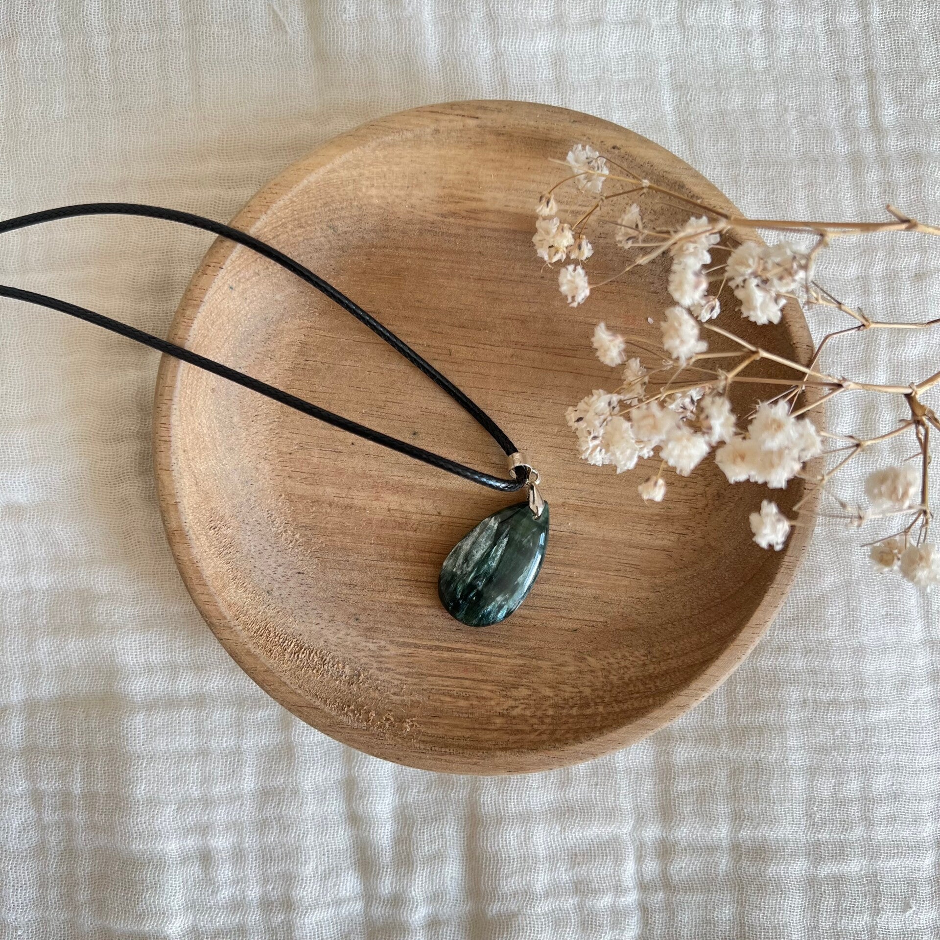 Séraphinite, pendentif