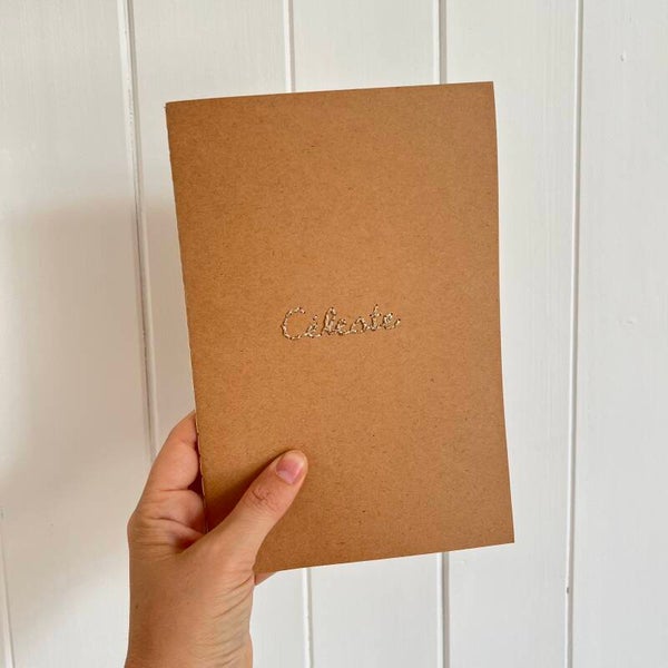 Le carnet brodé !