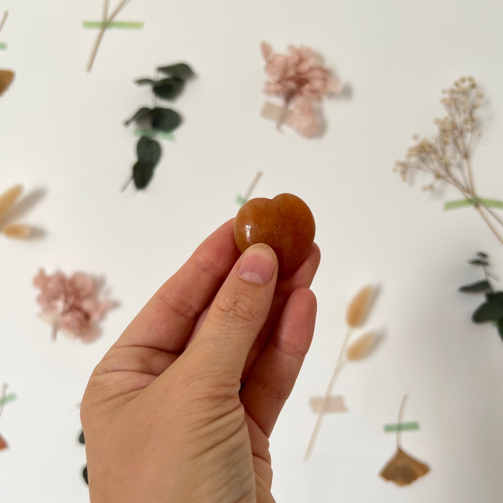 Aventurine orange, cœur