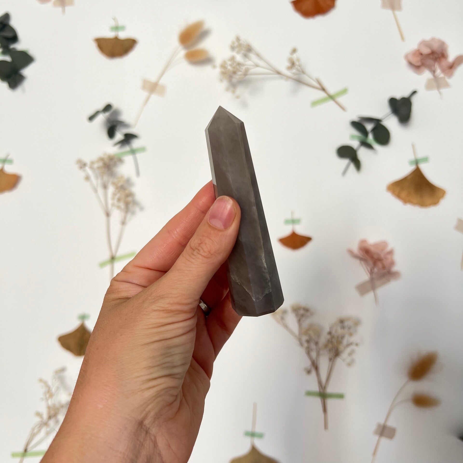 Quartz fumé, pointe