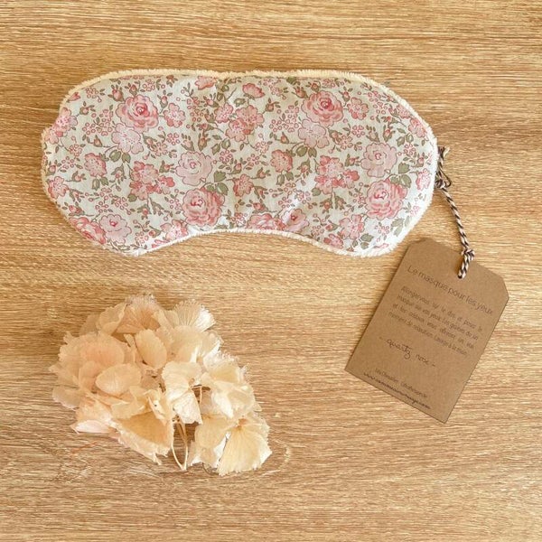 Masque pour les yeux, félicité rose