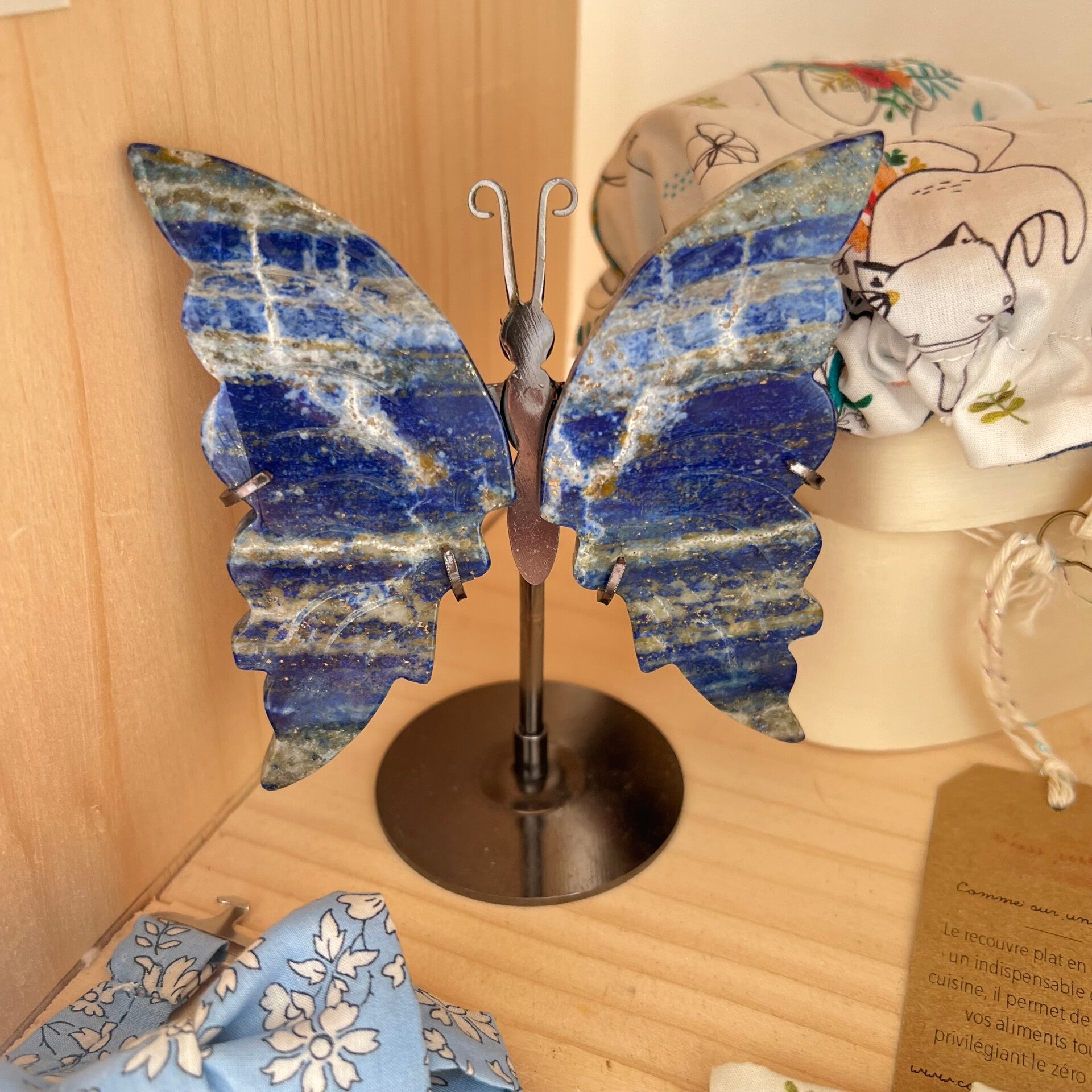 Lapis lazuli, papillon