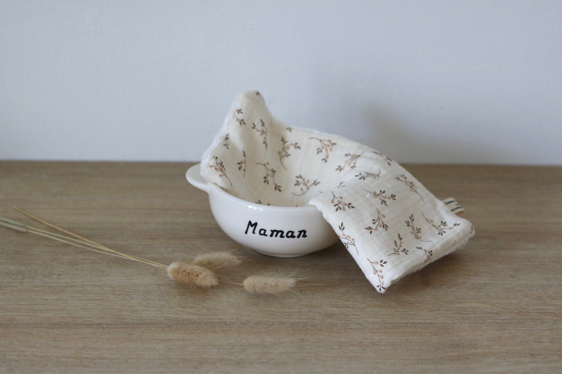 Feuille lavable, double gaze naturelle