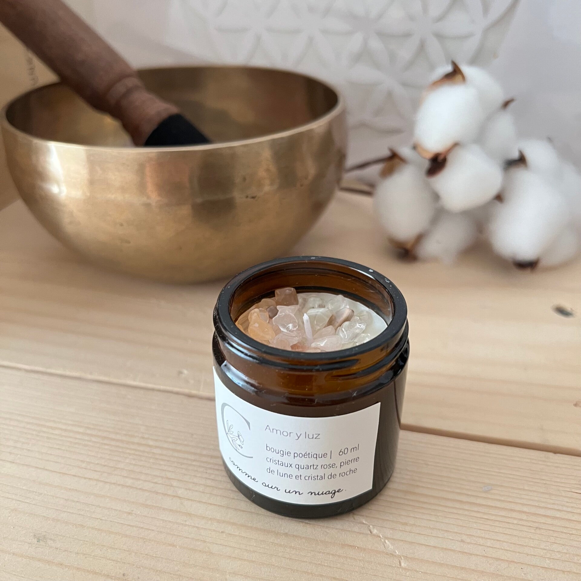 Amor y luz, bougie poétique
