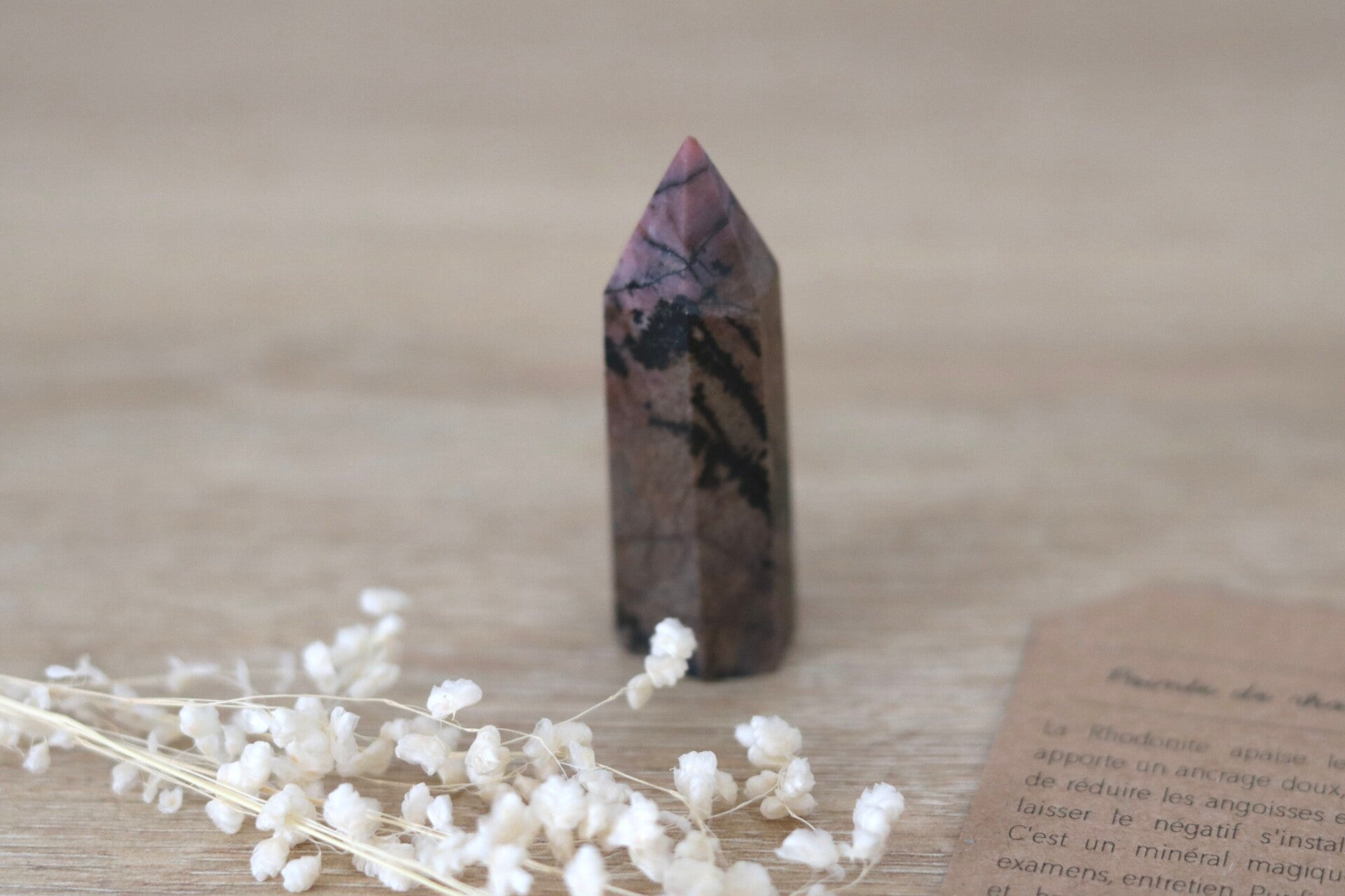 Rhodonite, pointe