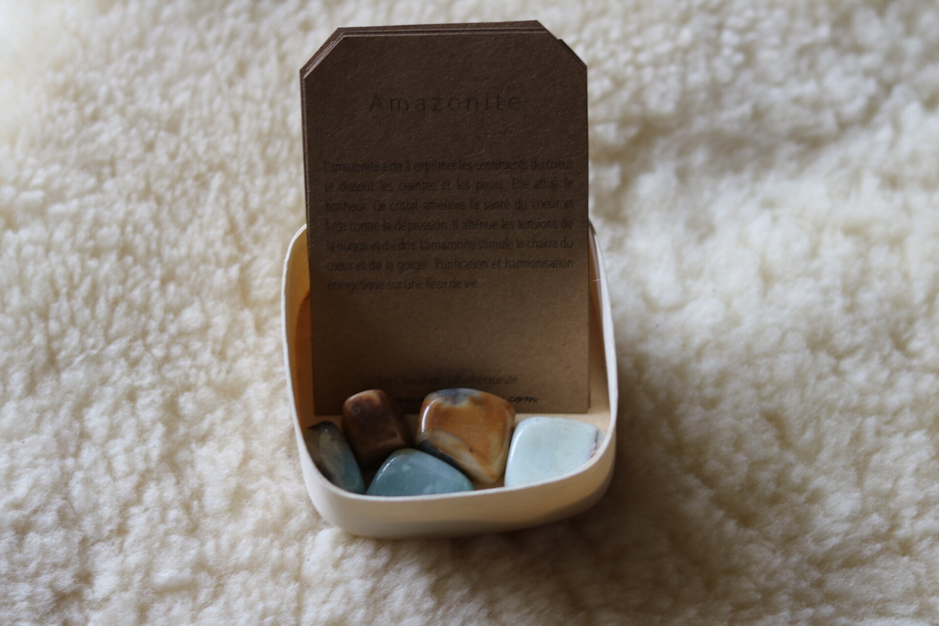 Amazonite, pierre roulée