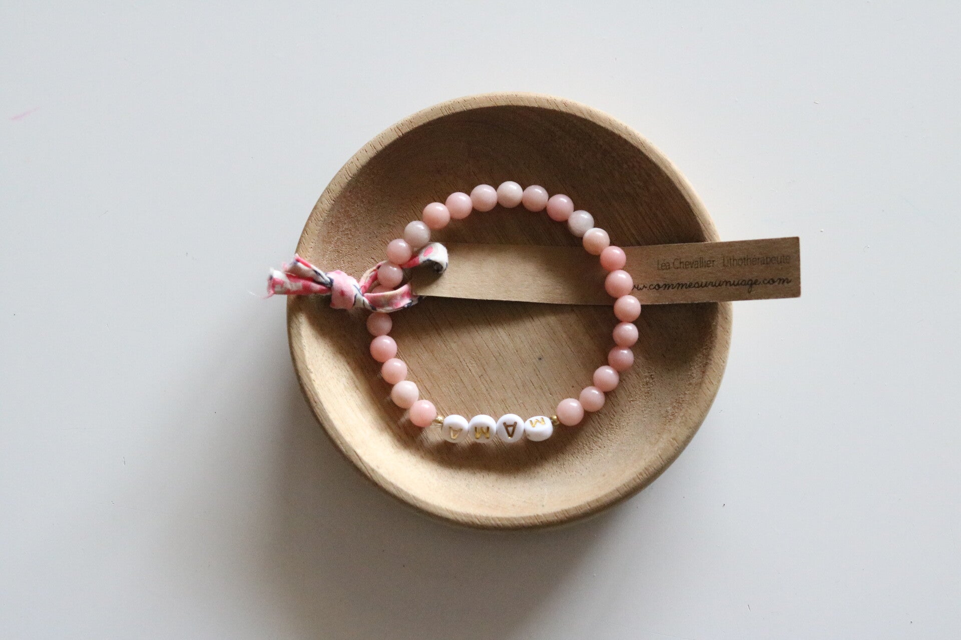 Opale rose, bracelet