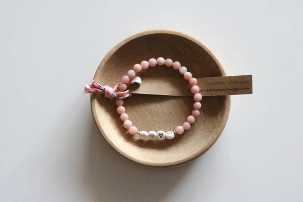 Opale rose, bracelet