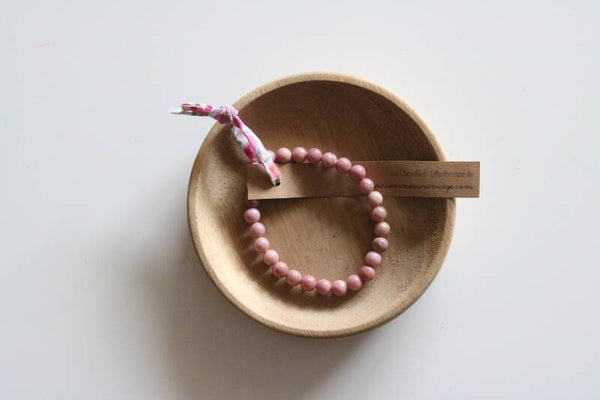 Rhodonite, bracelet