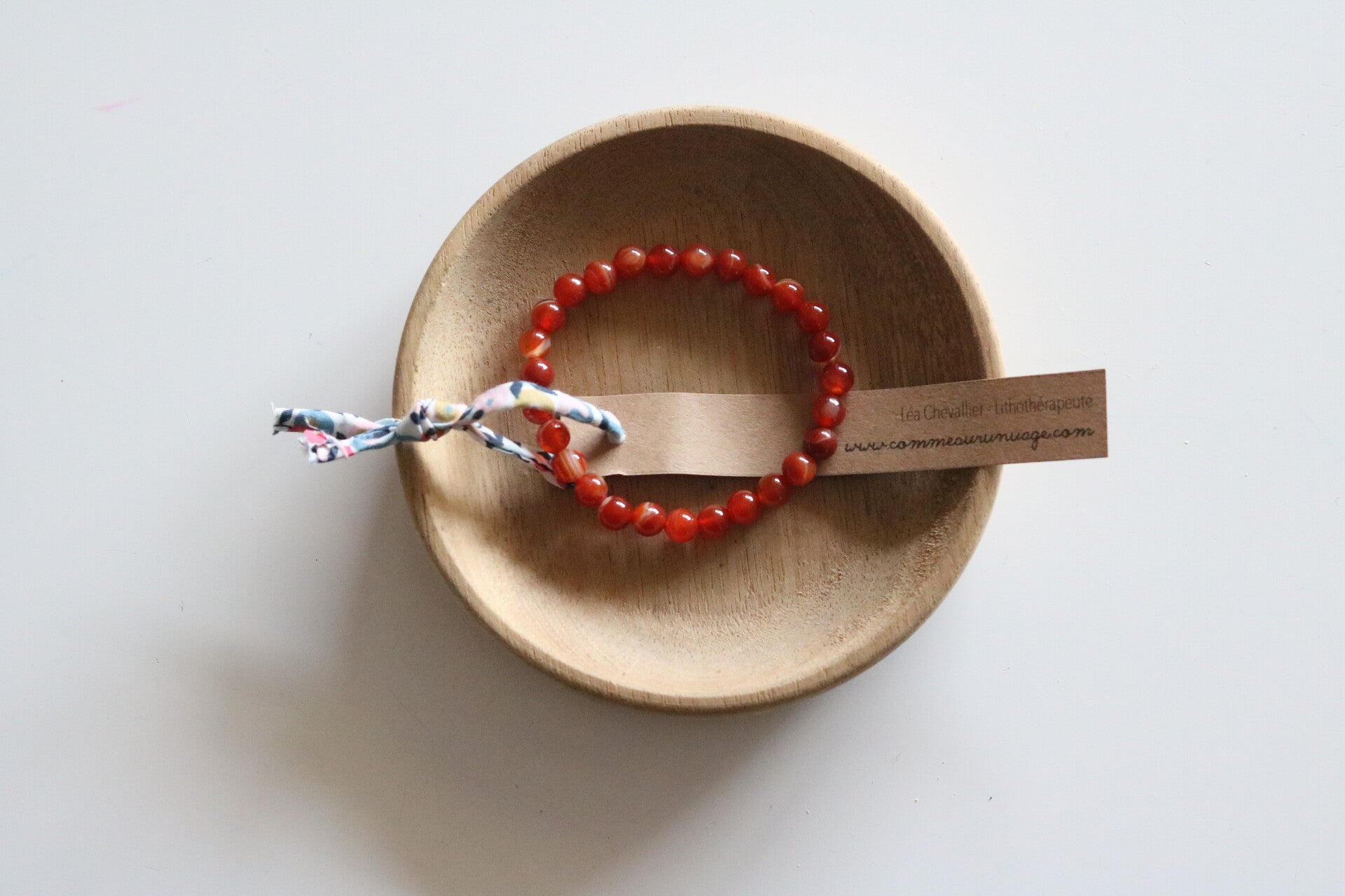 Cornaline, bracelet