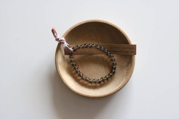 Quartz fumé, bracelet