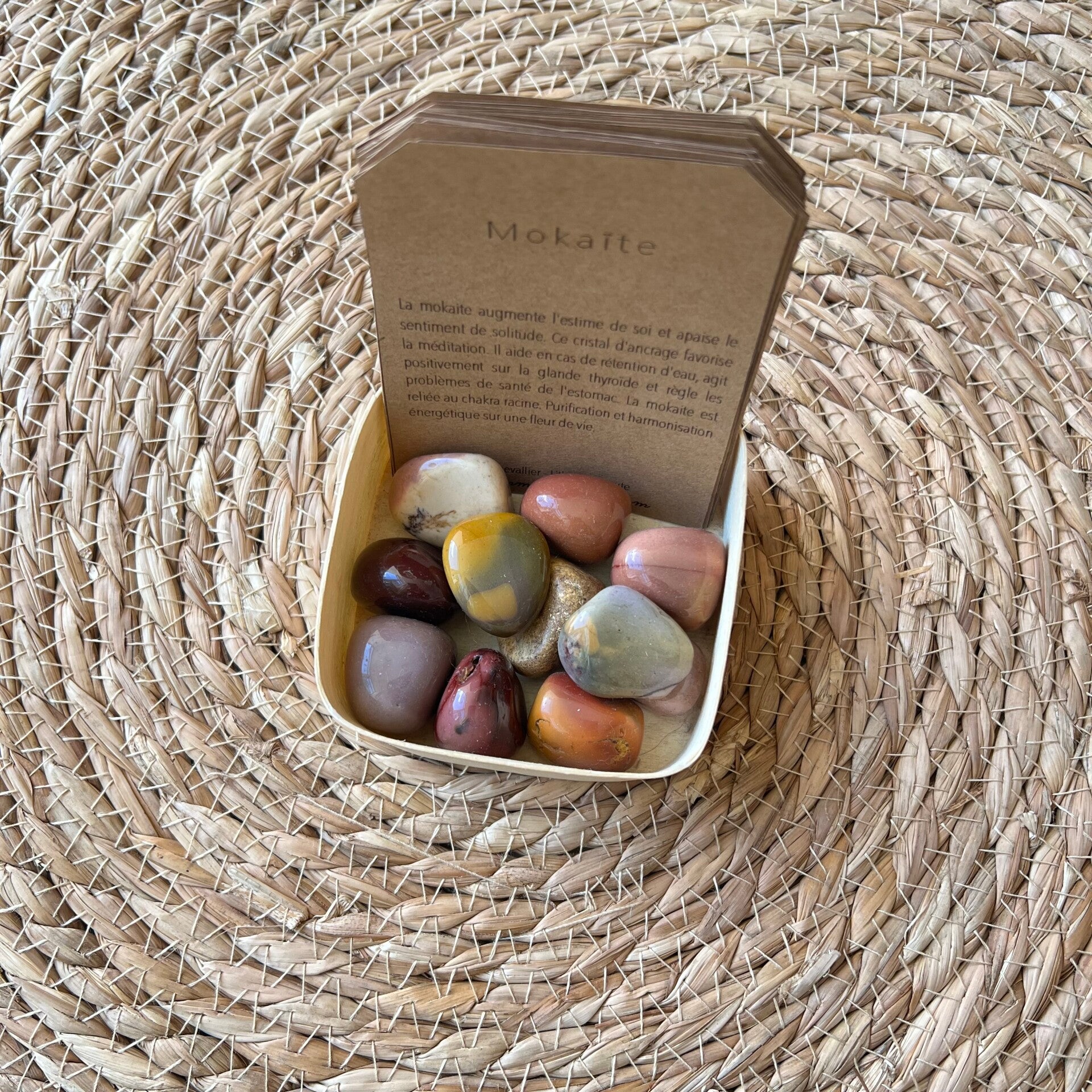 Mokaite, pierre roulée
