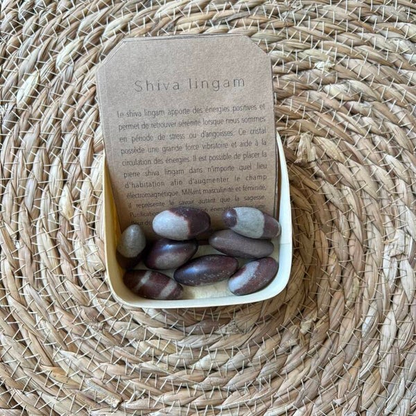 Shiva lingam, pierre roulée