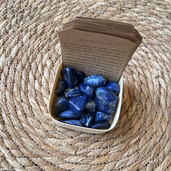 Sodalite, pierre roulée