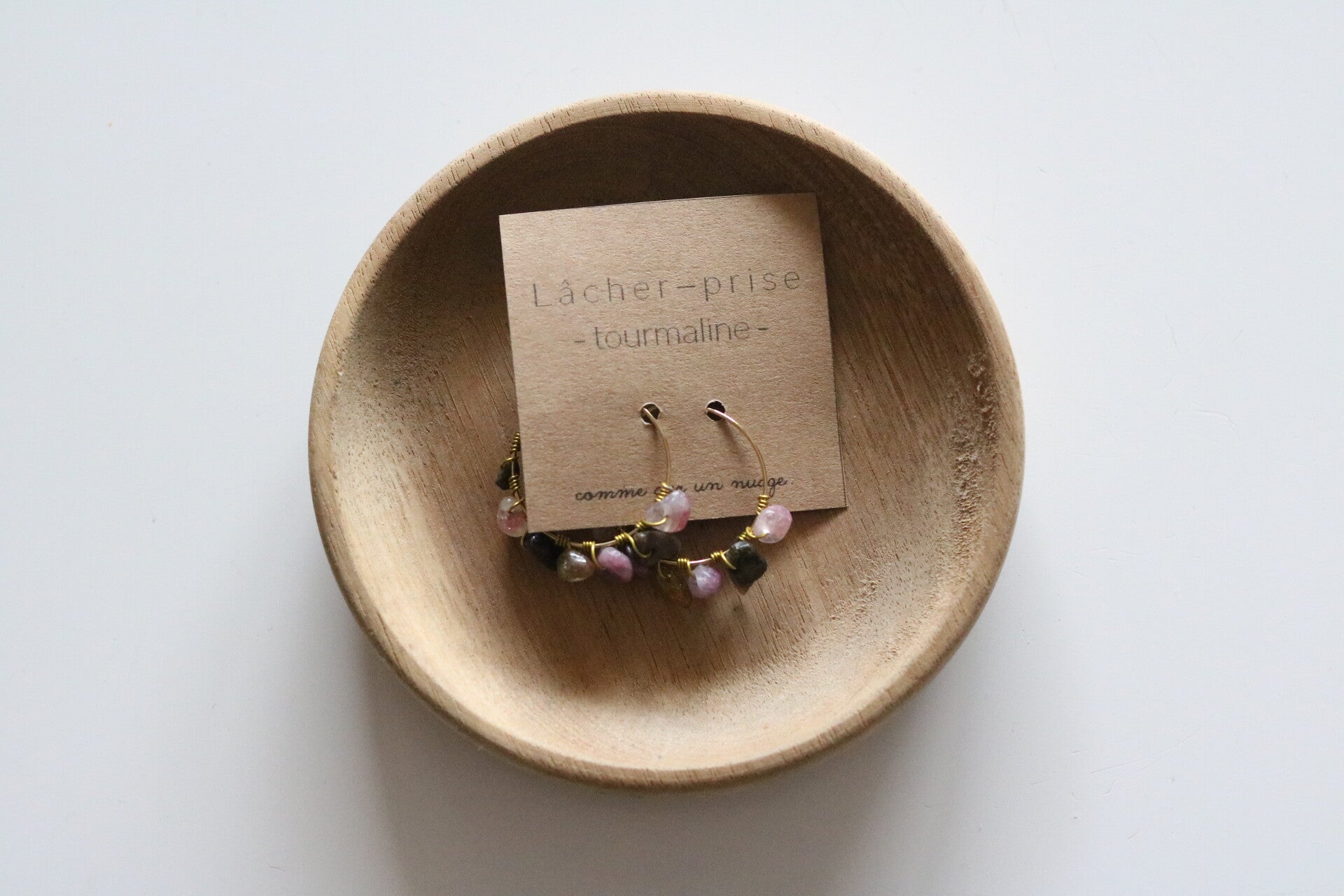 Tourmaline, boucle d’oreille