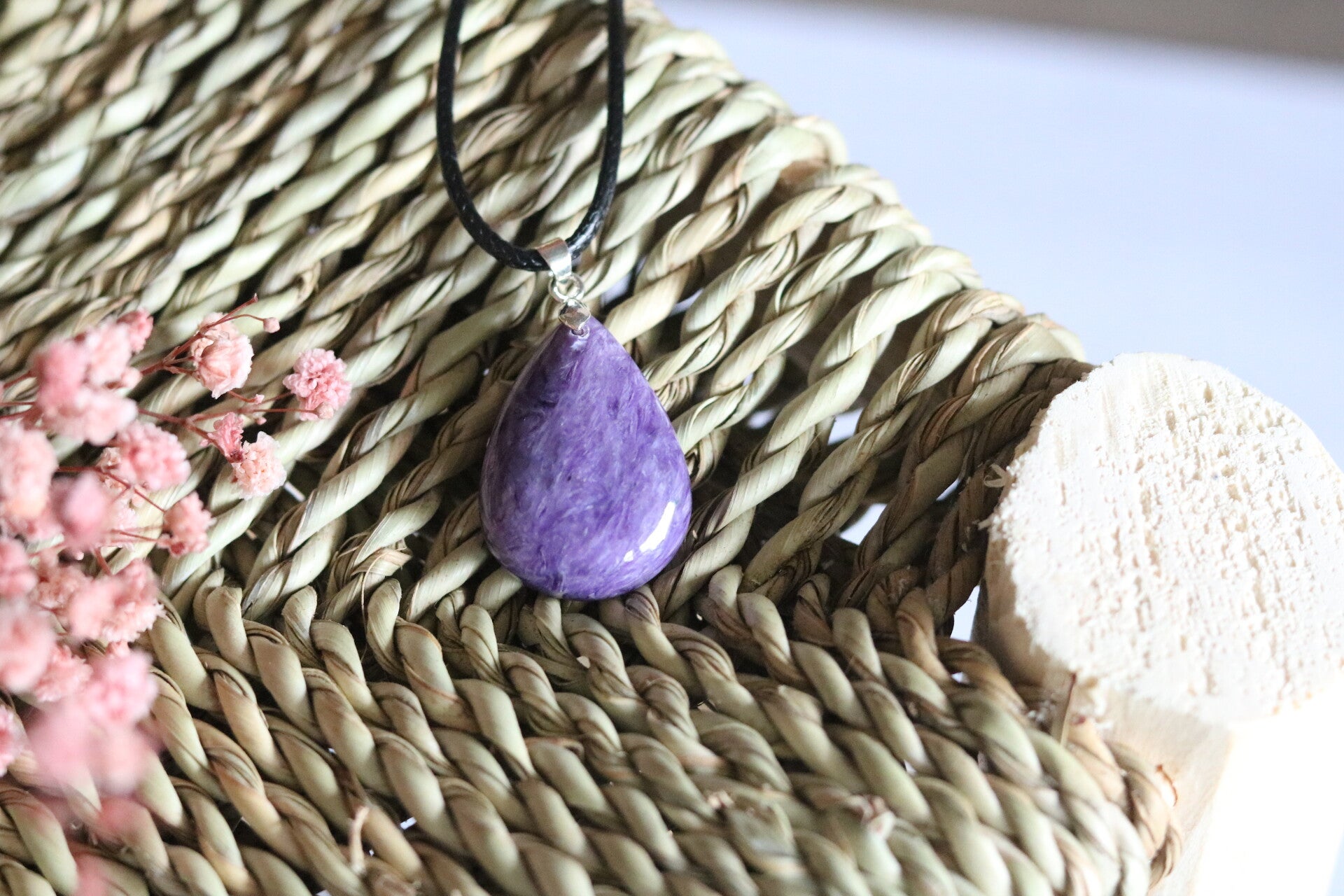 Charoite, pendentif