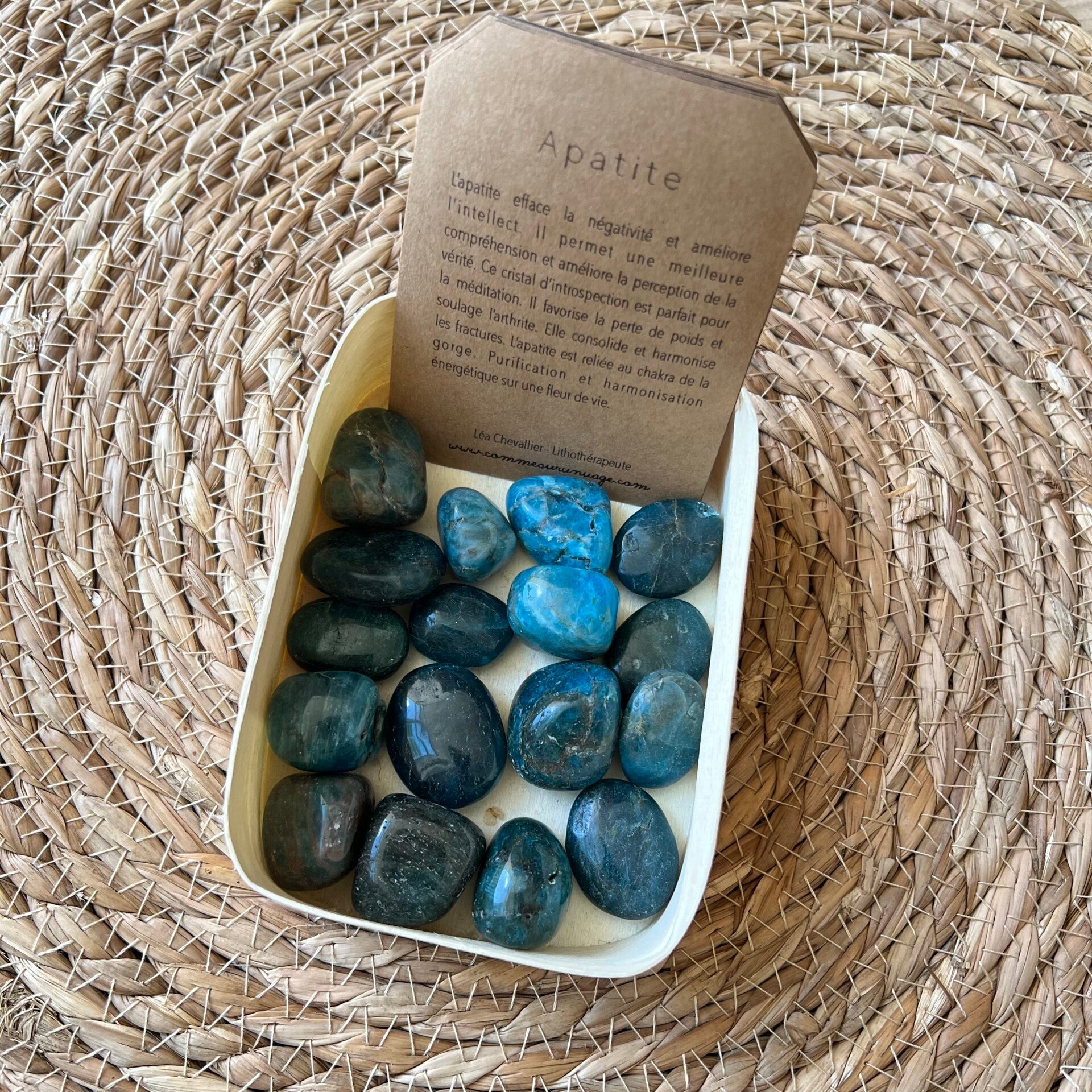 Apatite, pierre roulée