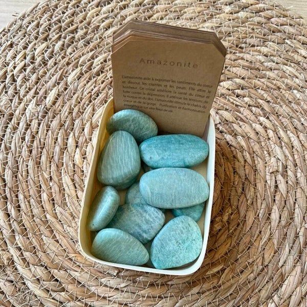 Amazonite, galet de méditation